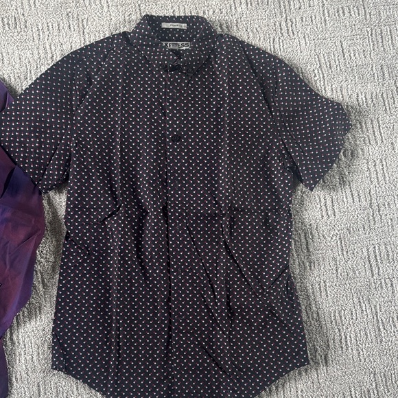 Calvin Klein Purple and Black Casual Shirt Trio - Picture 2 of 7